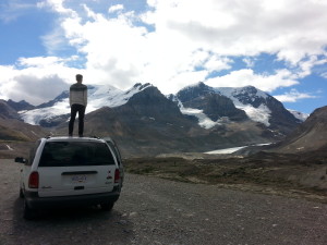 Overlooking The Athabasca Glacier